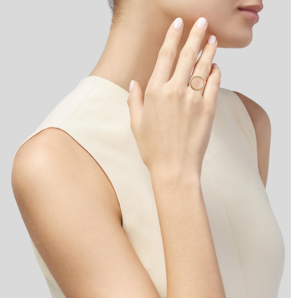 IPPOLITA 18K Yellow Gold Lollipop® Peach Moonstone & Diamond Statement Ring 🇮🇹 - Picture 6 of 16